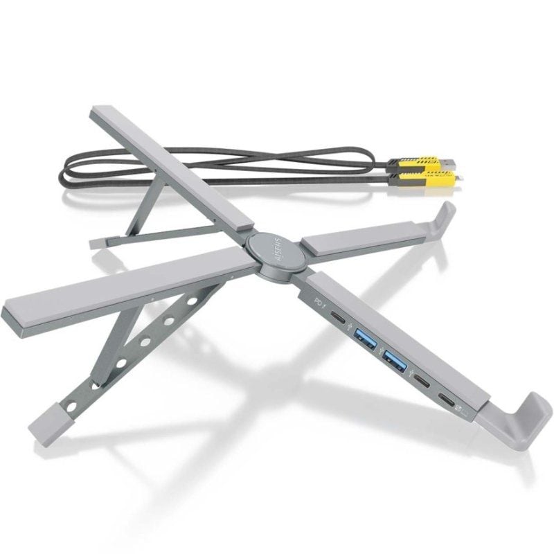 Soporte de mesa - docking usb tipo-c aisens asuc-4p021-gr/ 2xusb/ 1xusb tipo-c/ 1xusb tipo-c pd/ gris - Imagen 6