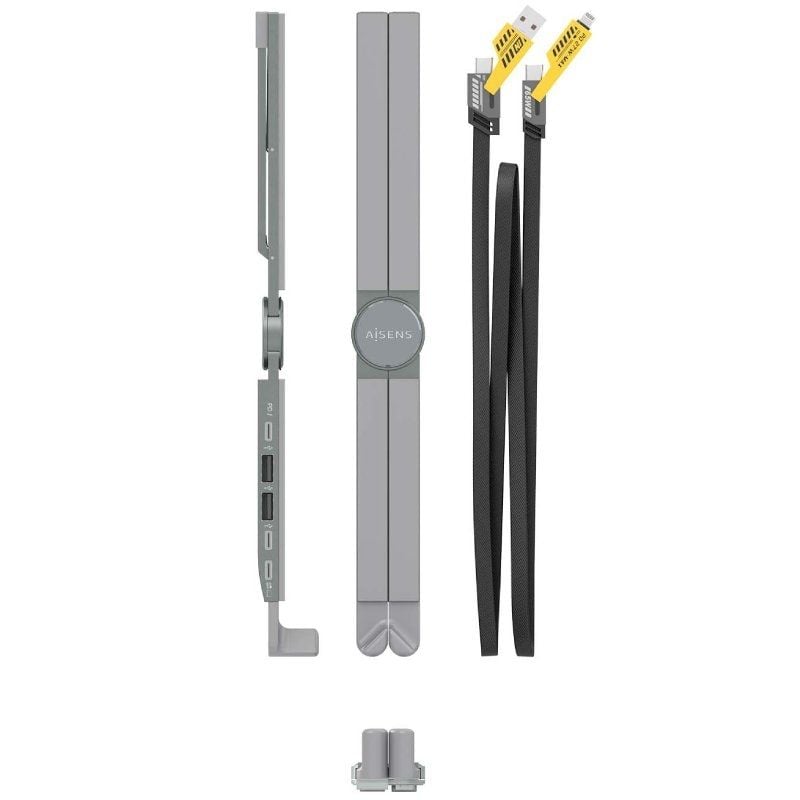 Soporte de mesa - docking usb tipo-c aisens asuc-4p021-gr/ 2xusb/ 1xusb tipo-c/ 1xusb tipo-c pd/ gris - Imagen 9