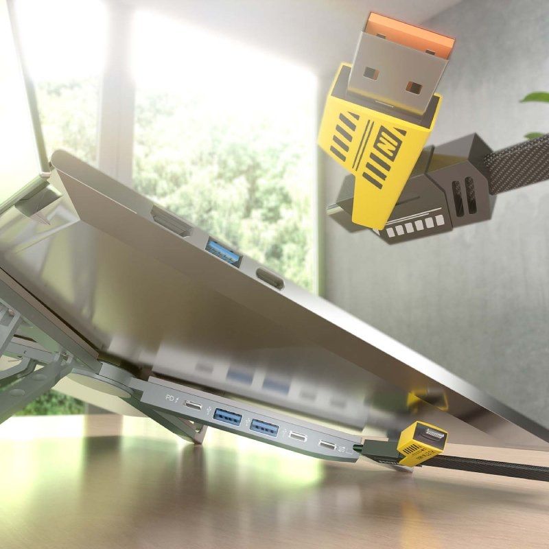 Soporte de mesa - docking usb tipo-c aisens asuc-4p021-gr/ 2xusb/ 1xusb tipo-c/ 1xusb tipo-c pd/ gris - Imagen 10