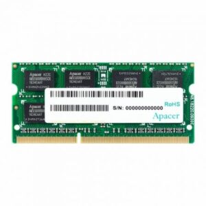 Memoria ram apacer dv.08g2k.kam 8gb/ ddr3l/ 1600mhz/ 1.35v/ cl11/ sodimm