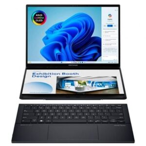 Portátil convertible asus zenbook duo oled ux8406ca-pz152w intel core ultra 9-285h/ 32gb/ 1tb ssd/ 14"+14" táctil/ win11