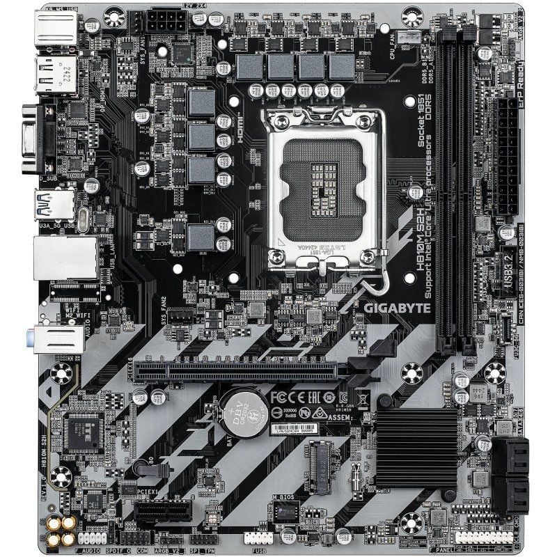 Placa base gigabyte h810m s2h socket 1851/ ddr5/ pcie 4.0/ micro atx - Imagen 6